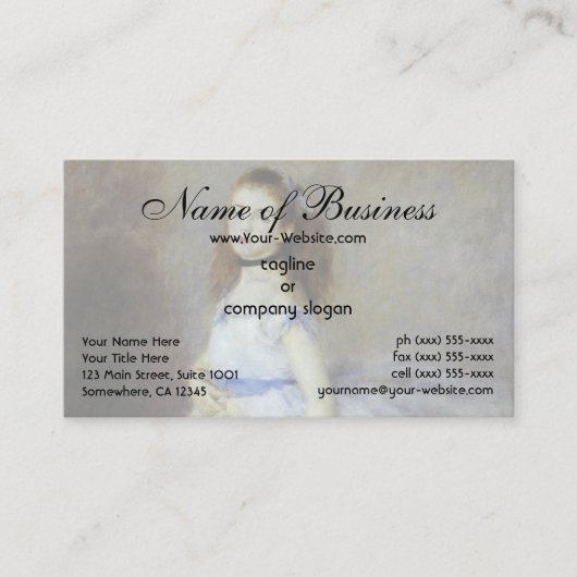 Ballet Dancer von Pierre Auguste Renoir Visitenkarte (Vorderseite)