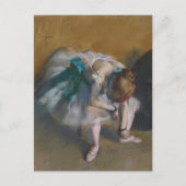 Ballet Dancer wartete Edgar Degas Postkarte (Vorderseite)