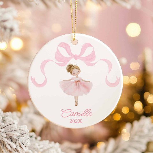 Ballet Dancer Weihnachtsdekoration Keramik Ornament