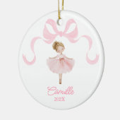Ballet Dancer Weihnachtsdekoration Keramik Ornament (Links)