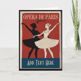 Ballet Dancers, add text Feiertagskarte