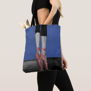 Ballet Dancers Brieftücher und Schuhe drucken auf Tasche
