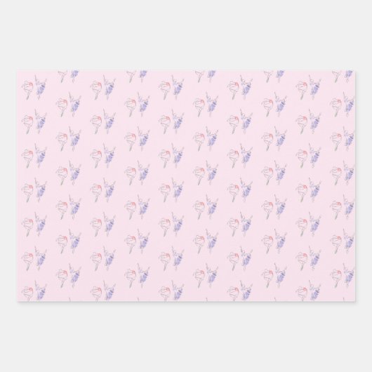 Ballet Dancers Dance Studio Artistic Geschenkpapier Set (Vorderseite 3)