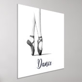 Ballet Dancer's Graceful Legs en Pointe - custom Foliendrucke (Ablage )
