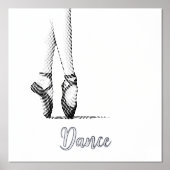 Ballet Dancer's Graceful Legs en Pointe - custom Foliendrucke (Vorderseite)