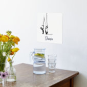 Ballet Dancer's Graceful Legs en Pointe - custom Foliendrucke (Ablage(Küche))