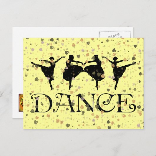BALLET DANCERS POSTKARTE (Vorne/Hinten)