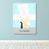 Ballet Dancers Shoes Leinwanddruck (Insitu (Holzboden))