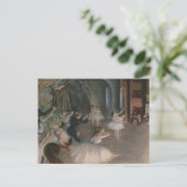 Ballet Dancers Theater Probe Edgar Degas Postkarte (Stehend Vorderseite)