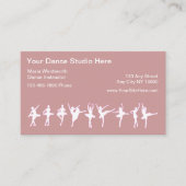 Ballet Dancing Business Cards Visitenkarte (Vorderseite)
