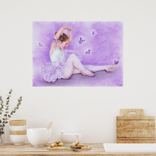 Ballet De Papillon Poster (Küche)