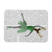 Ballet Dealer in Green Magnet (Horizontal)