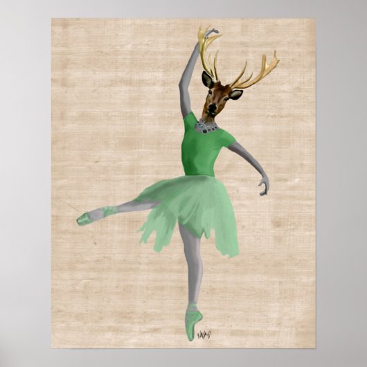 Ballet Dealer in Green Poster (Vorne)
