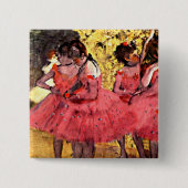 BALLET — Degas: Die rosa Tänzer Button (Vorderseite)