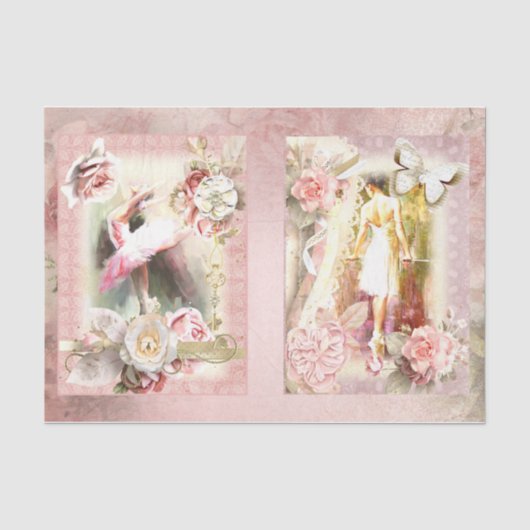 Ballet-Design-Serie 8 Seidenpapier (Vorderseite)