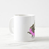Ballet Elephant En Pointe Kaffeetasse (Vorderseite Links)
