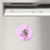 Ballet Elephant En Pointe Magnet (In Situ (Geschirrspüler))