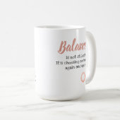 Ballet Enso Balance wählt Zentrum rechte Hand Kaffeetasse (VorderseiteRechts)