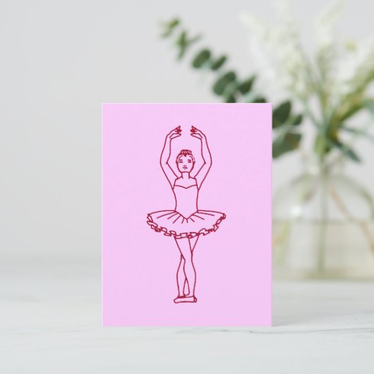 Ballet Fifth Position Postkarte (Stehend Vorderseite)