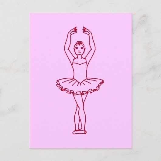 Ballet Fifth Position Postkarte (Vorderseite)