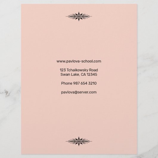 Ballet-Flyer Flyer (Hinten)