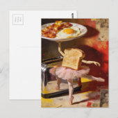 ballet for breakfast surreal postkarte (Vorne/Hinten)