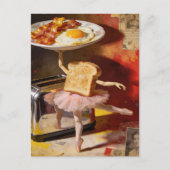 ballet for breakfast surreal postkarte (Vorderseite)