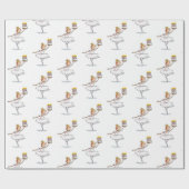 Ballet Geburtstag Geschenkpapier (Flach)
