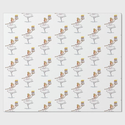 Ballet Geburtstag Geschenkpapier (Flach)