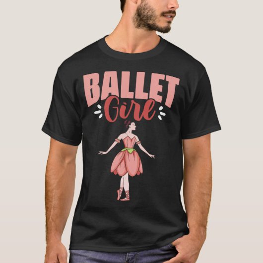 Ballet Girl Ballerina Dancing Ballet Dancer T-Shirt (Vorderseite)