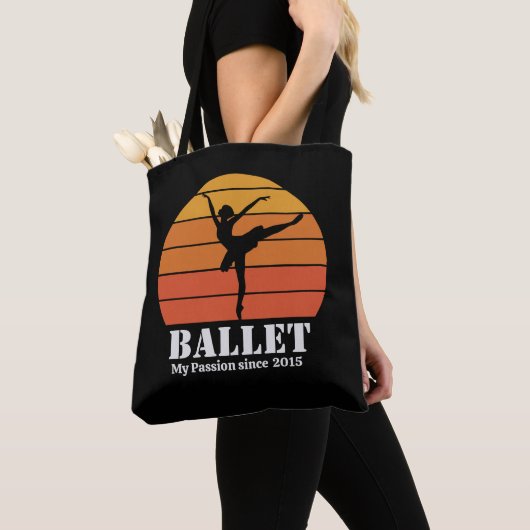 Ballet Hobby Retro Sunset Personalisieren Tasche (Von Nahem)