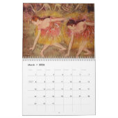 Ballet in Art, Tanzkalender, Degas, Renoir Kalender (Mär 2026)