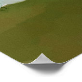 Ballet in Blume Anpassbare Poster-Print Poster (Ecke)