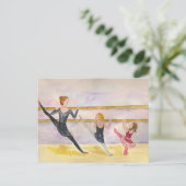 Ballet-Klasse Postkarte (Stehend Vorderseite)