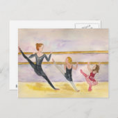 Ballet-Klasse Postkarte (Vorne/Hinten)