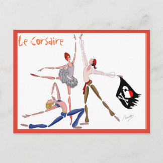 BALLET LE CORSAIRE, GESCHENK FÜR DEN BALLETOMANE POSTKARTE