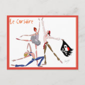 BALLET LE CORSAIRE, GESCHENK FÜR DEN BALLETOMANE POSTKARTE (Vorderseite)
