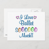 Ballet-Liebe Postkarte (Vorne/Hinten)