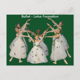 Ballet Lotus Formation Card Postkarte