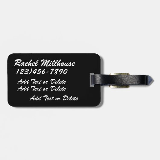 Ballet Luggage Tag - SRF Gepäckanhänger (Rückseite horizontal)