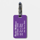 Ballet Luggage Tag - SRF Gepäckanhänger (Rückseite vertikal)