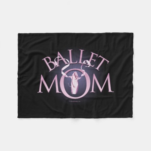 Ballet Mama Fleece Blanket (Vorderseite (Horizontal))
