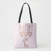 Ballet Mama Rosa Rose Gold Stars & Herzen Tasche (Vorderseite)