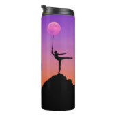 Ballet Moon Balance Personalisierter Name Thermosbecher (Nach rechts gedreht)