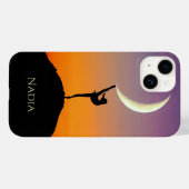 Ballet Moon Dance Personalisierter Name Case-Mate iPhone Hülle (Rückseite (Horizontal))