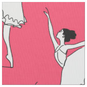 Ballet Muster Rosa Weiß | Tanz Stoff (Nahaufnahme)