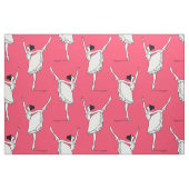 Ballet Muster Rosa Weiß | Tanz Stoff (Fat Quarter (45,7 x 55,9 cm))