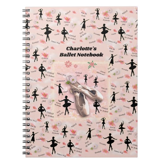 Ballet-Notebook (mit anpassbarem Titel) Notizblock (Vorderseite)