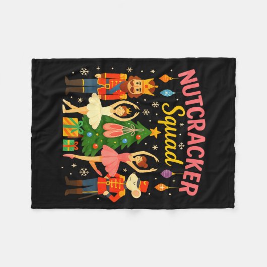 Ballet Nutcracker Squad Christmas Costume For Kids Fleecedecke (Vorderseite (Horizontal))