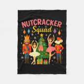 Ballet Nutcracker Squad Christmas Costume For Kids Fleecedecke (Vorderseite)